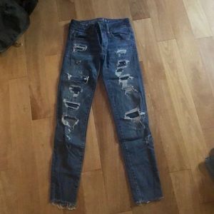 American Eagle Super Stretch Ripped Jeans